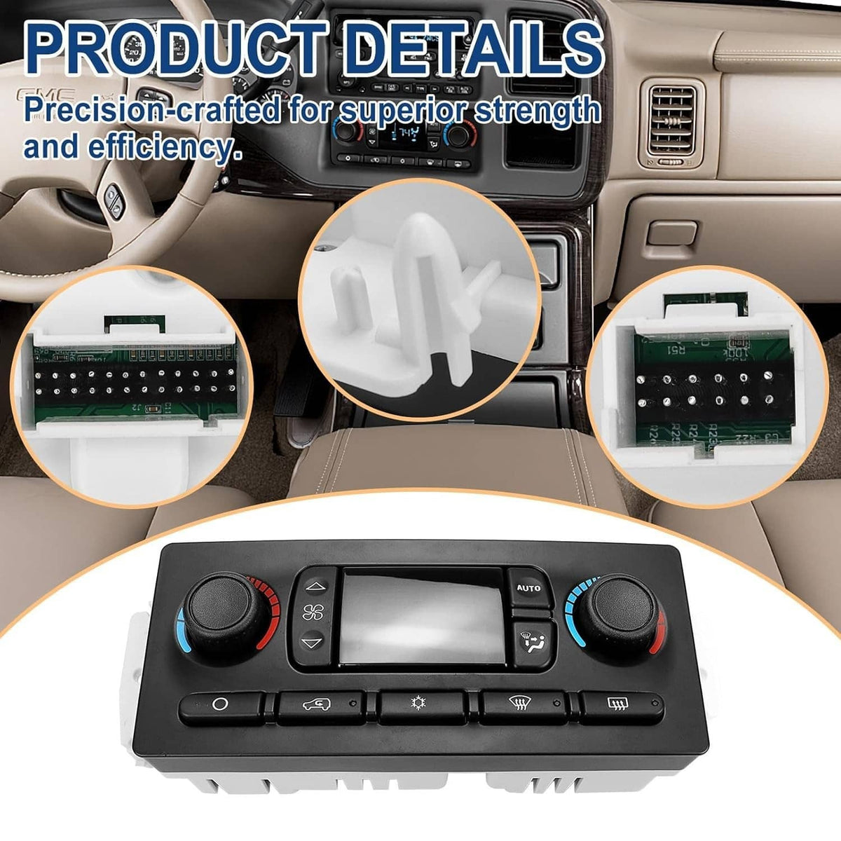 Solidspare AC Heater Climate Control Module 599-009 For 2003-2007 Chevy GMC Improved Design
