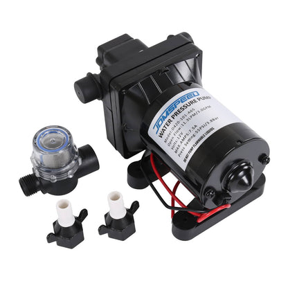 Solidspare 3.0 GPM 12V 55 PSI Water Pump For Camper RV Shower Sprayer 4008-101-A65