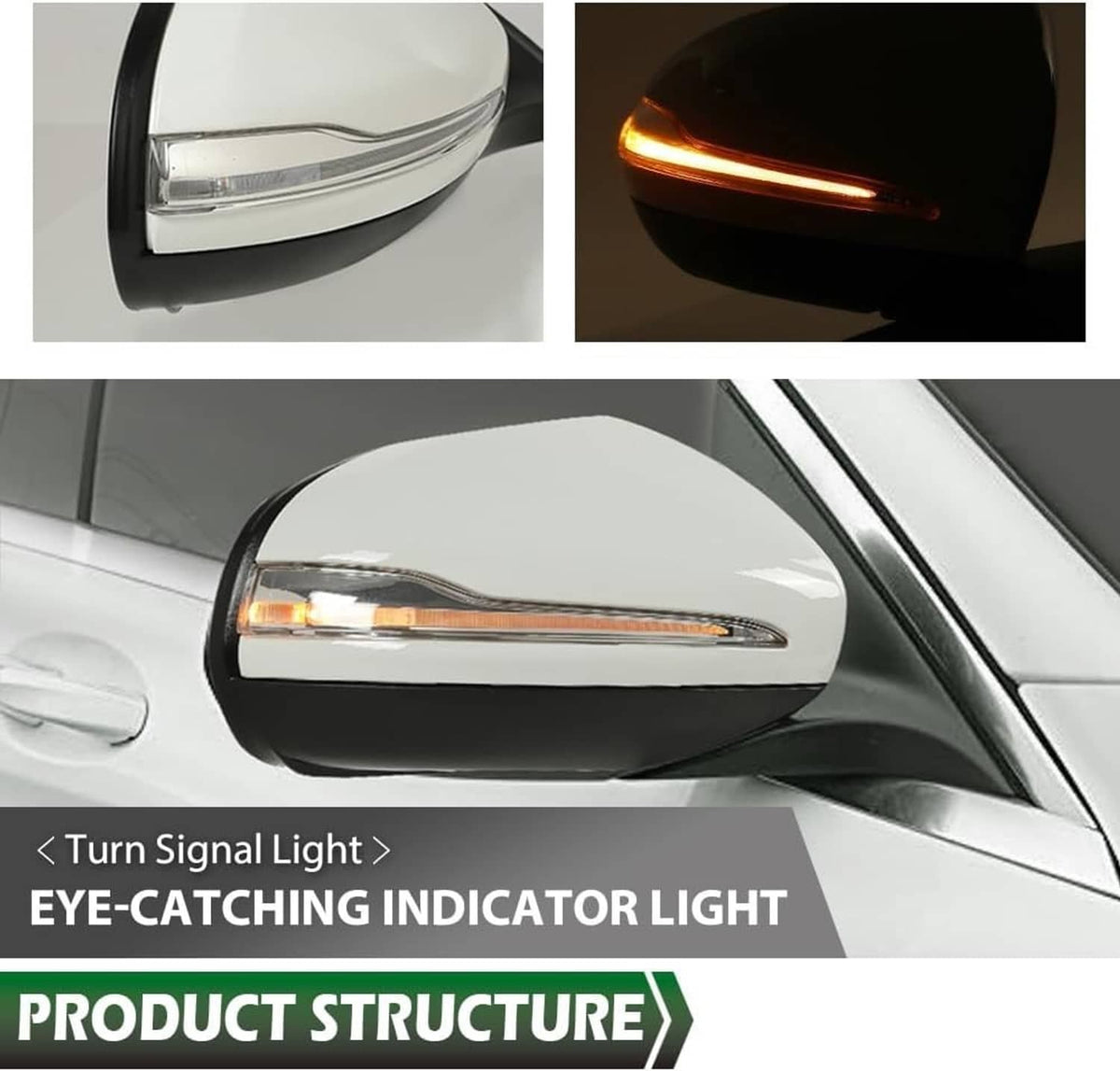 Solidspare New Right Side Mirror Heated Blind Spot For 2016-2021 GLC Class GLC300 Mercedes