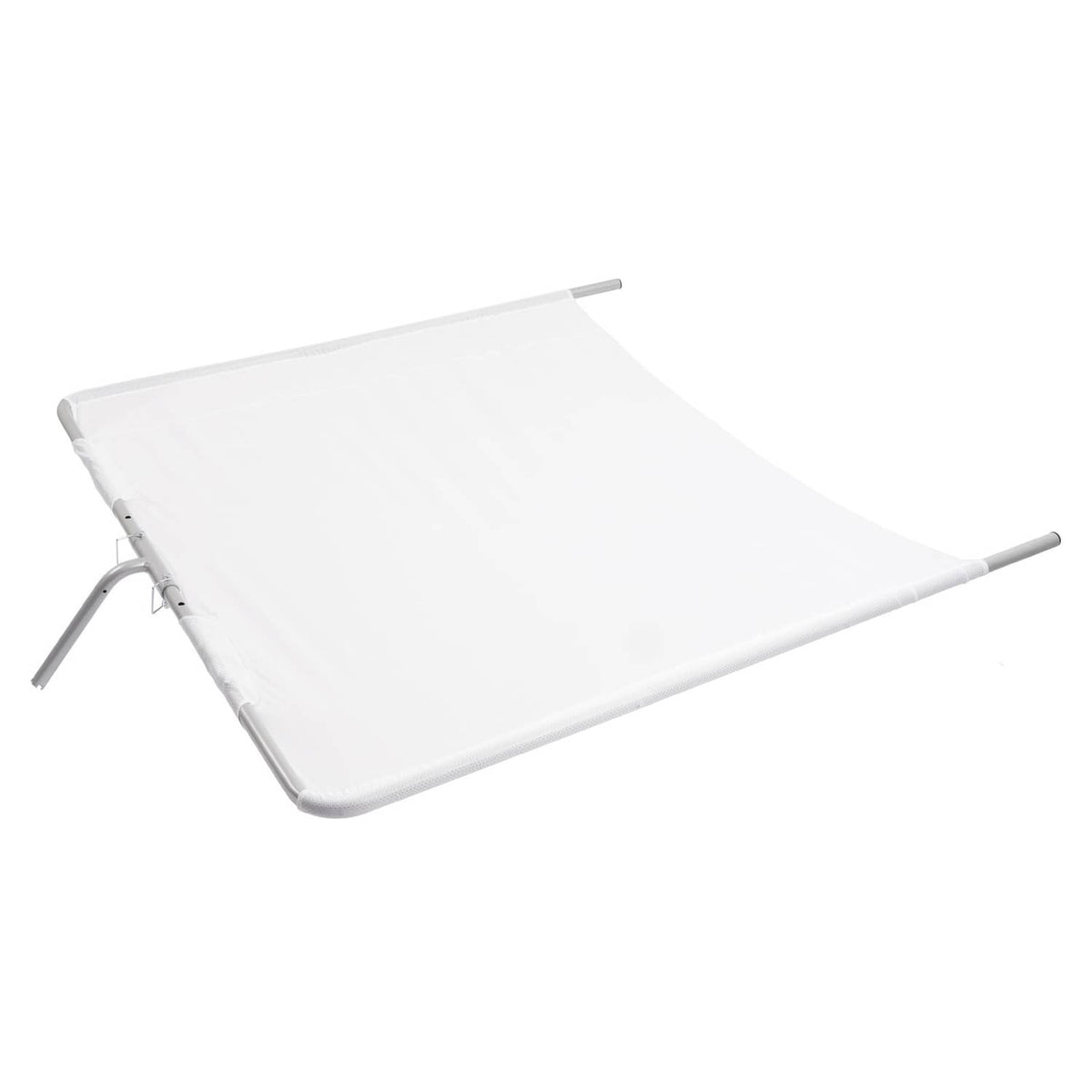 Solidspare Silvery+White Boat Sun Shade For Boats 25 Ft And Under Aluminium Powder Coated