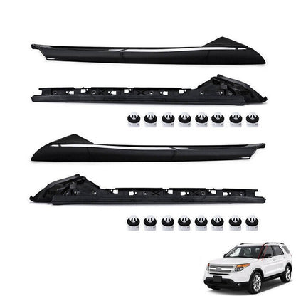 Solidspare Set For 2011-2019 Ford Explorer Left Right Side Windshield A-Pillar Molding Trim