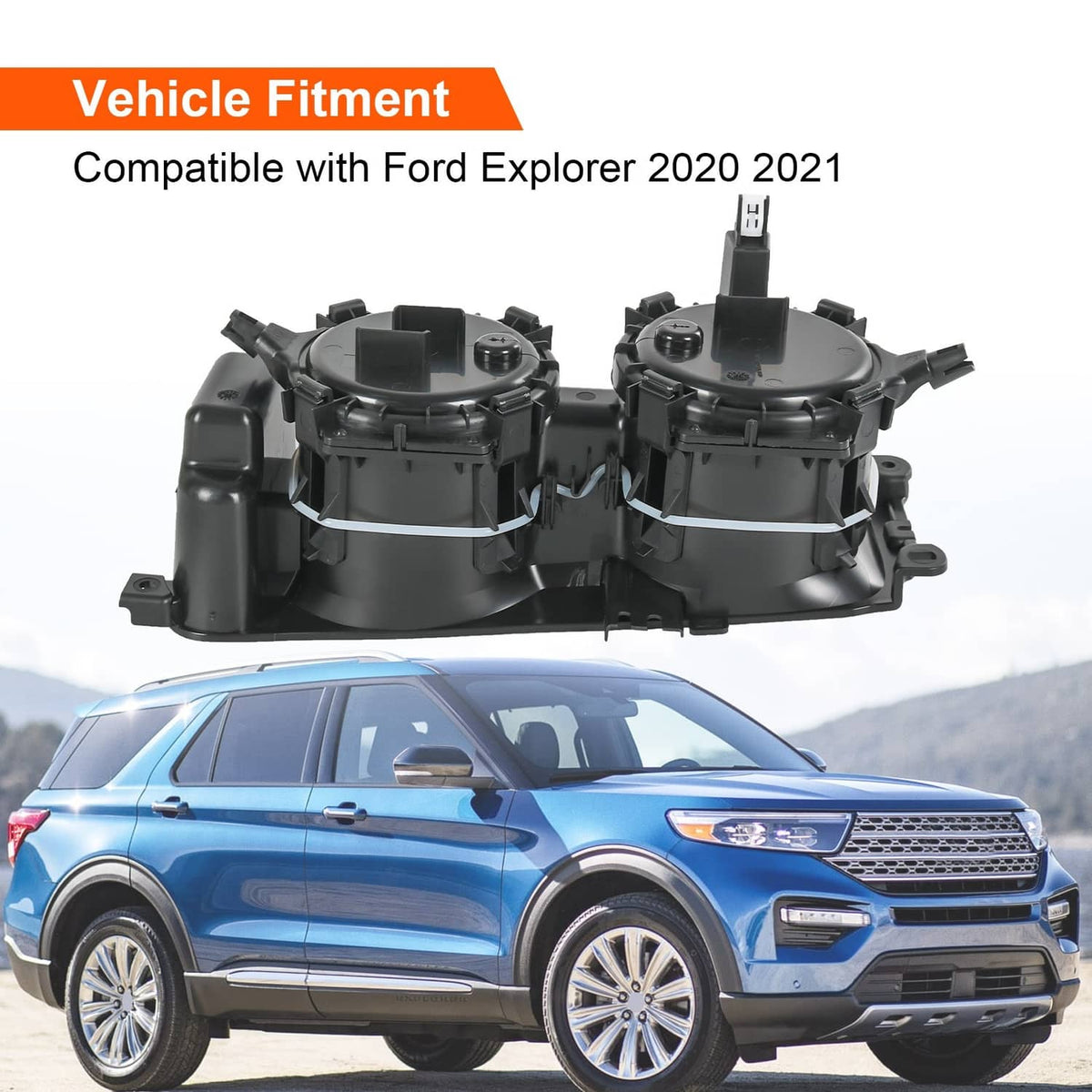 Solidspare Center Console Cup Holder Without Wireless Charging For 2020-2023 Ford Explorer