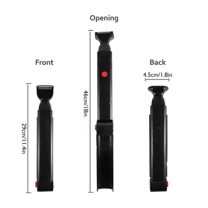 Solid Spare Electric Back Shaver For Men Long Handle Body Hair Removal Facial Razor Trimmer