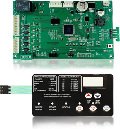 Solidspare Control Board Kit w/ 472610Z Switch Pad For Pentair Master Temp 400 42002-0007S