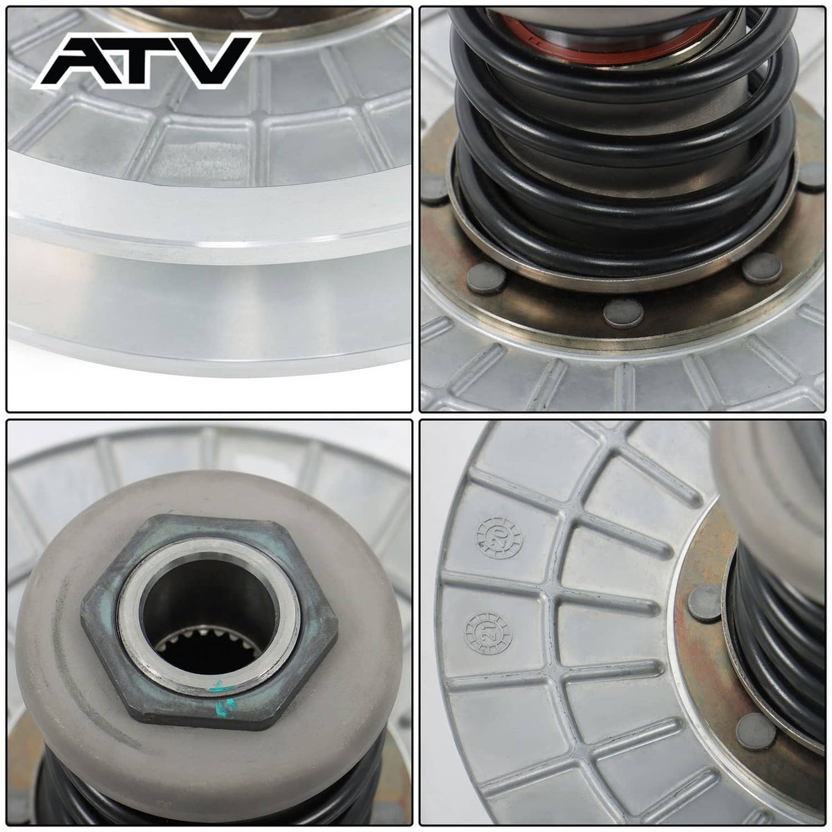 Solidspare Drive Clutch Secondary Sheave Assembly For Yamaha Grizzly 660 Kodiak 700