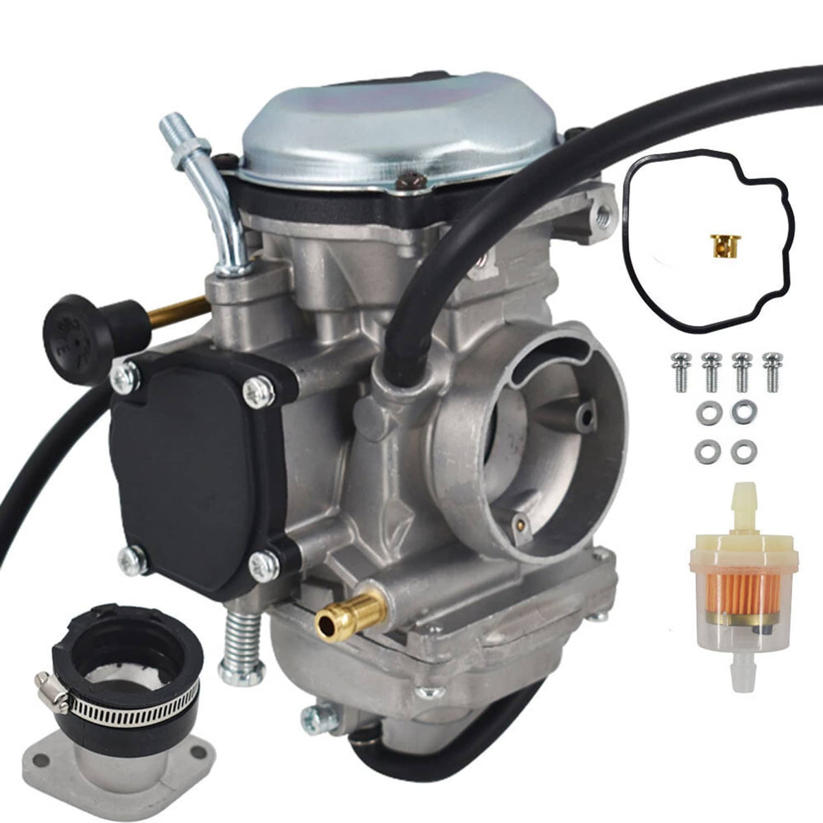 Solidspare Carburetor For Yamaha Bear Tracker 250 YFM250 Big Bear 350 YFM350 USA 1997-1999