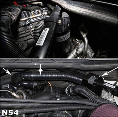 Solidspare For BMW N54 335i 135i E90 E92 E82 2006-2010 Reservior Oil Catch Can Tank Black