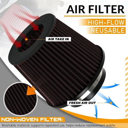 Solidspare 4" Cold Air Intake System Kit w/Black Filter For 2019+ BMW M340i G20 G21 B58 3.0