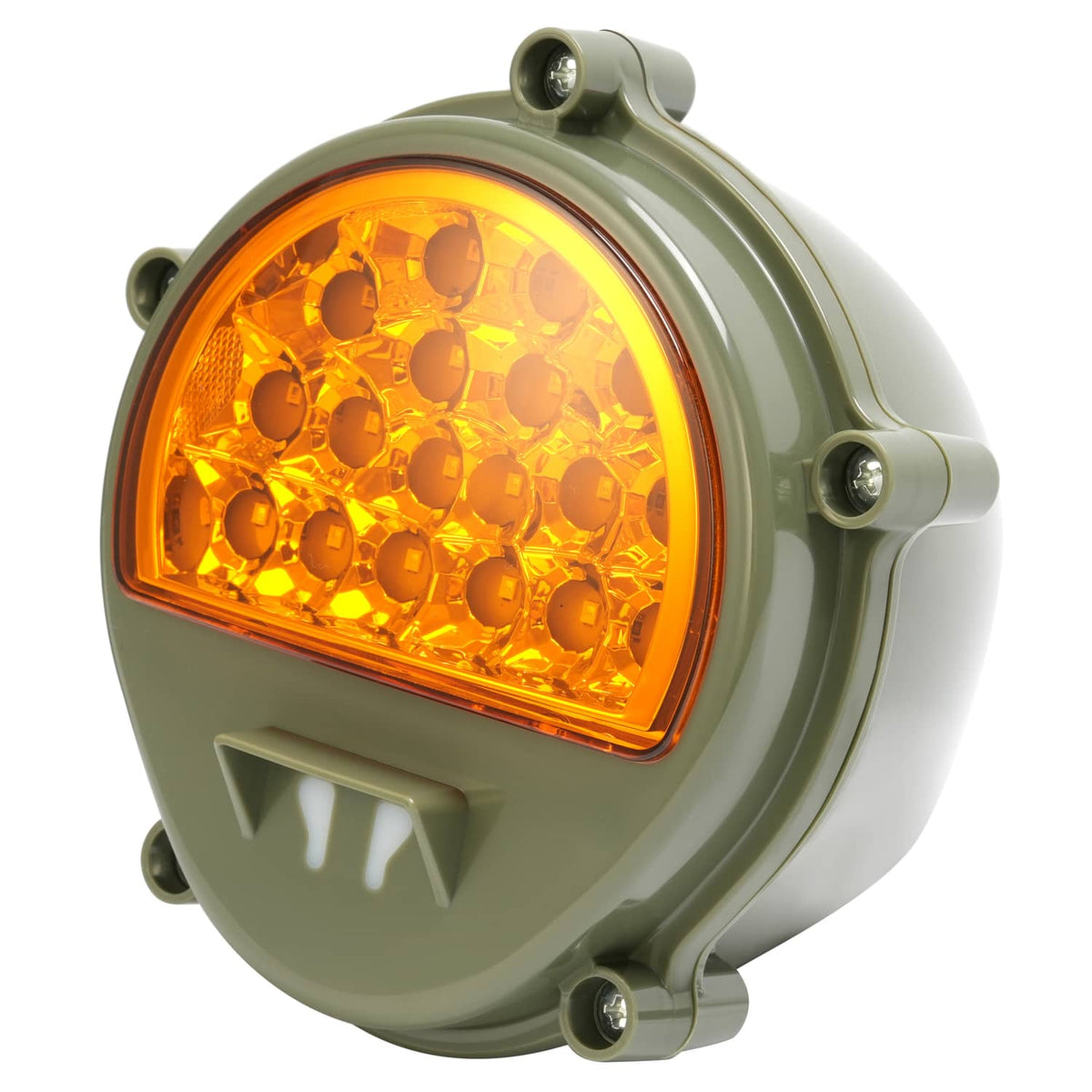 Solid Spare 2x New LED Front Turn Signal Lights Yellow Lens For Humvee M35 M998 #12422957