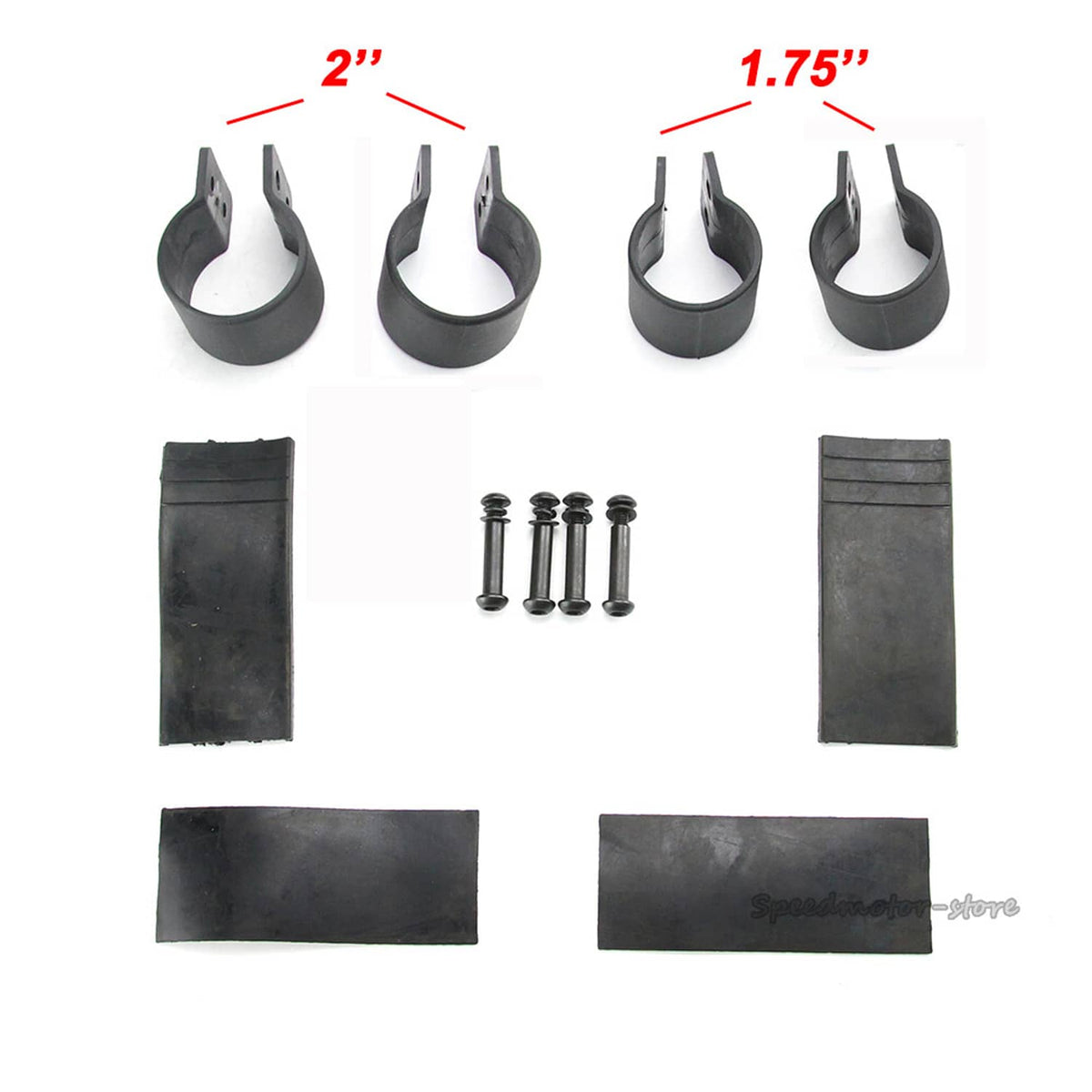 Solidspare Pair UTV Rear View Side Mirrors 1.75" 2 For Polaris RZR XP Crew 570 800 900 1000
