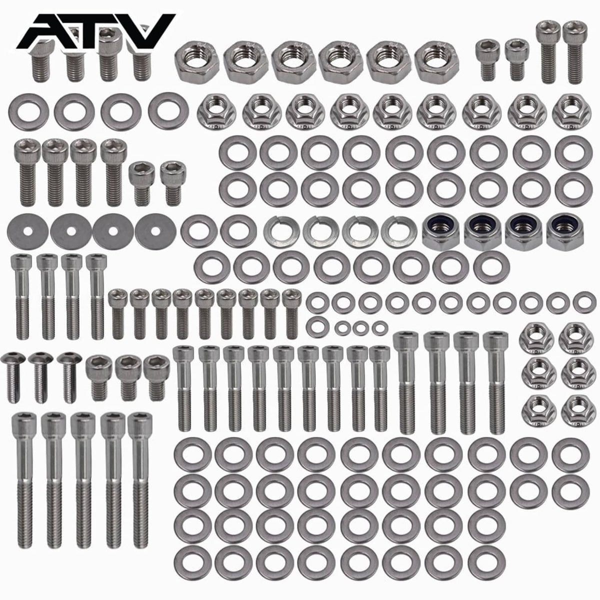 Solidspare For YAMAHA YFZ350 BANSHEE STAINLESS STEEL ATV BOLT SCREW KIT 667 PIECE