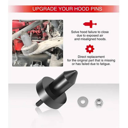 Solid Spare 2set For Kenworth W900,T2000,T800,T660,T600A,T600 924-5410 Hood Pin Poly Kit