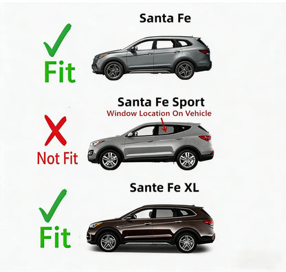 Solid Spare Fit Hyundai Santa Fe XL 13-2019 2018 Passenger Right Side Rear Door Window Glass