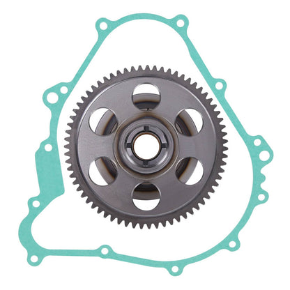 Solidspare Starter Clutch Kit One Way Gear Bearing & Gasket for Yamaha Kodiak 400 450 ATV