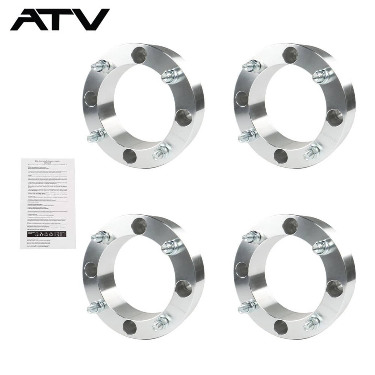 Solidspare 2'' 4×156 ATV Wheel Spacers For Polaris Sportsman Ranger RZR 570 600 700 800 ×4