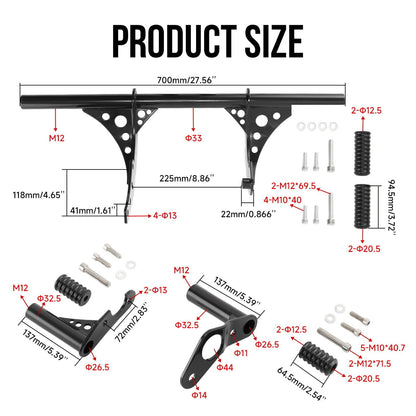 Solidspare Engine Guard Highway Bar Front Rear Crash Bar For Harley Softail FXBB 2018-2020