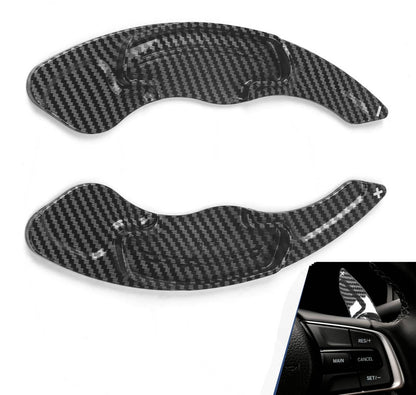 Solidspare Twill-Weave "Carbon" Style Steering Wheel Paddle Shift For Honda Accord Civic TL