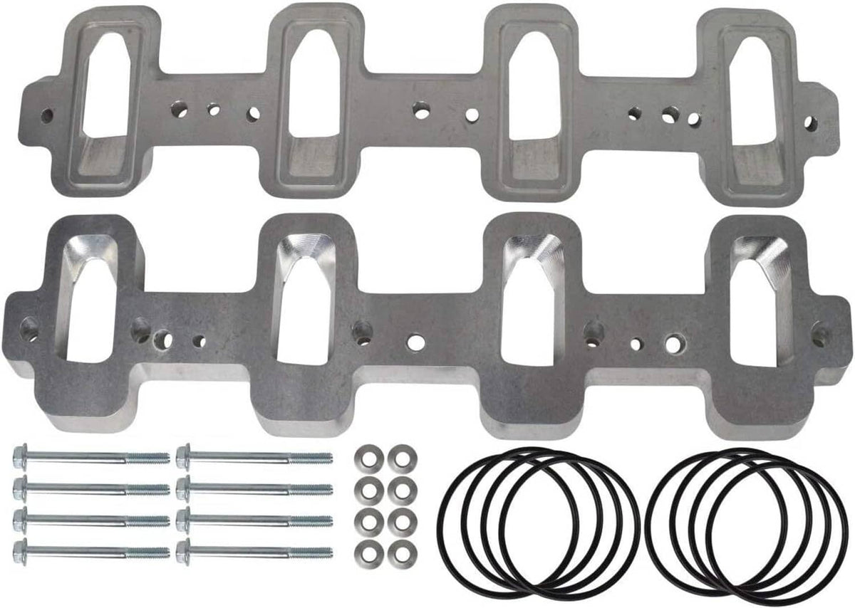 Solidspare For LS Cathedral Port Cylinder Head to Rectangle Port Intake Manifold Adapters