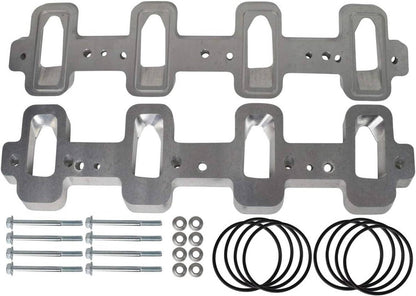 Solidspare For LS Cathedral Port Cylinder Head to Rectangle Port Intake Manifold Adapters