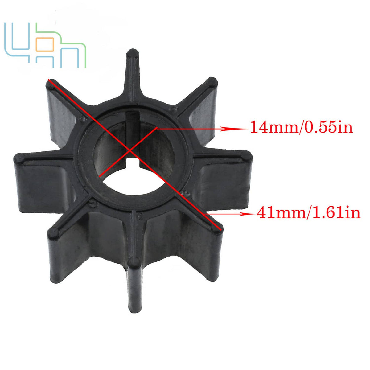 Solid Spare 334-65021-0 18-8921 Water Pump Impeller for Tohatsu 9.9/15/20HP Outboard Motor