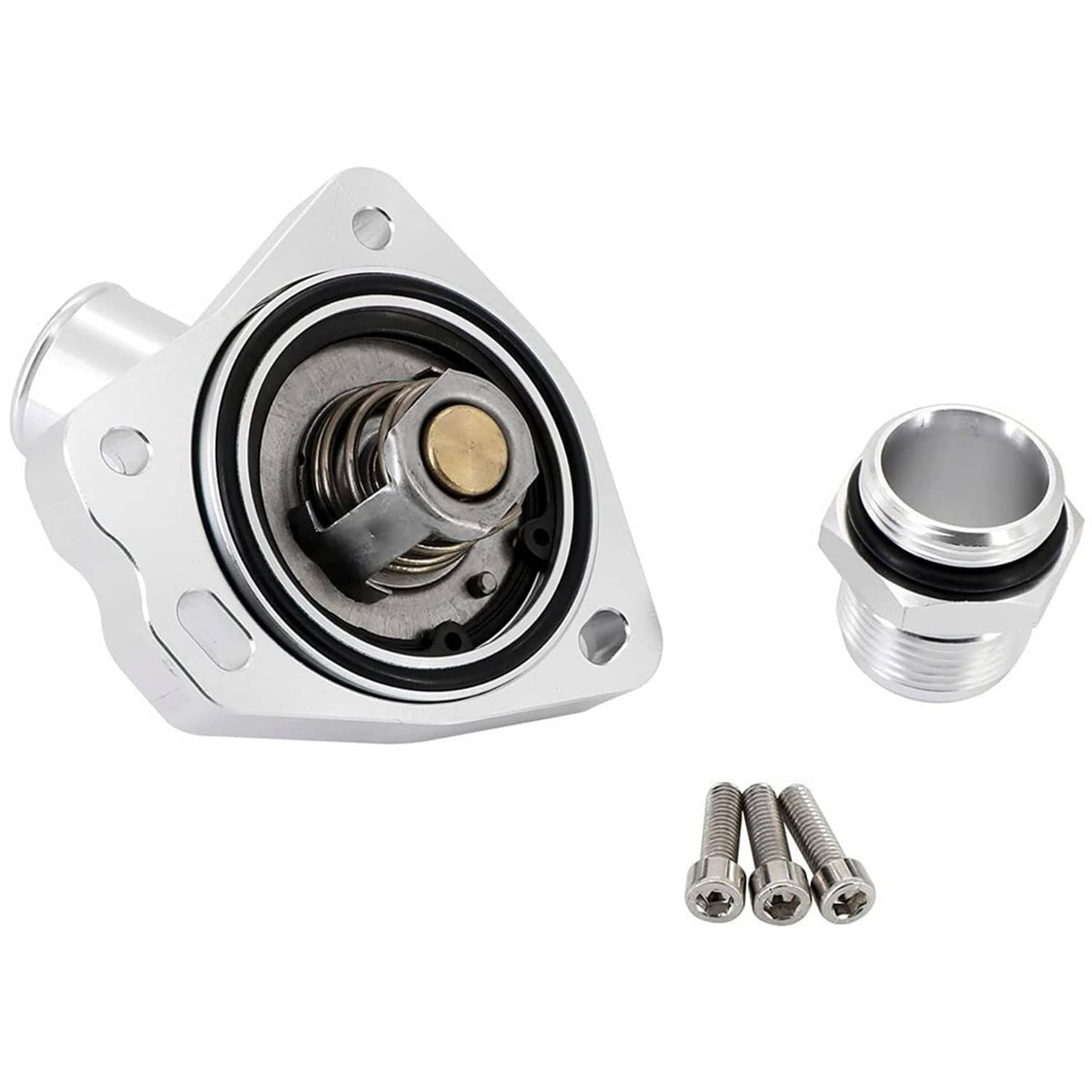 Solidspare K-Series For Honda Radiator Hose Swivel Neck Thermostat Housing Aluminum K20 K24