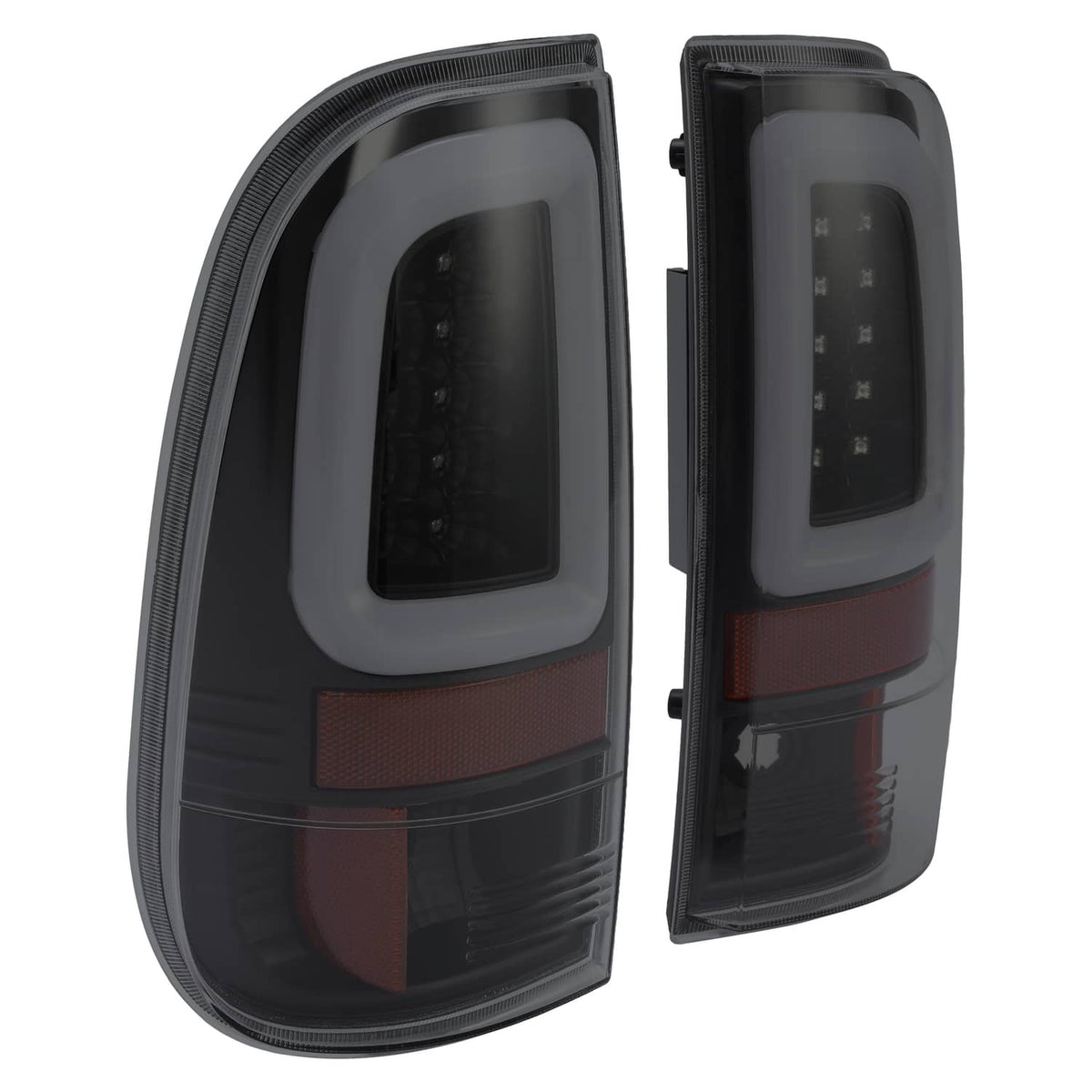 Solid Spare For Ford F250 F350 F450 2008-2016 SD SuperDuty LED Bar Tail Lights Black Smoke