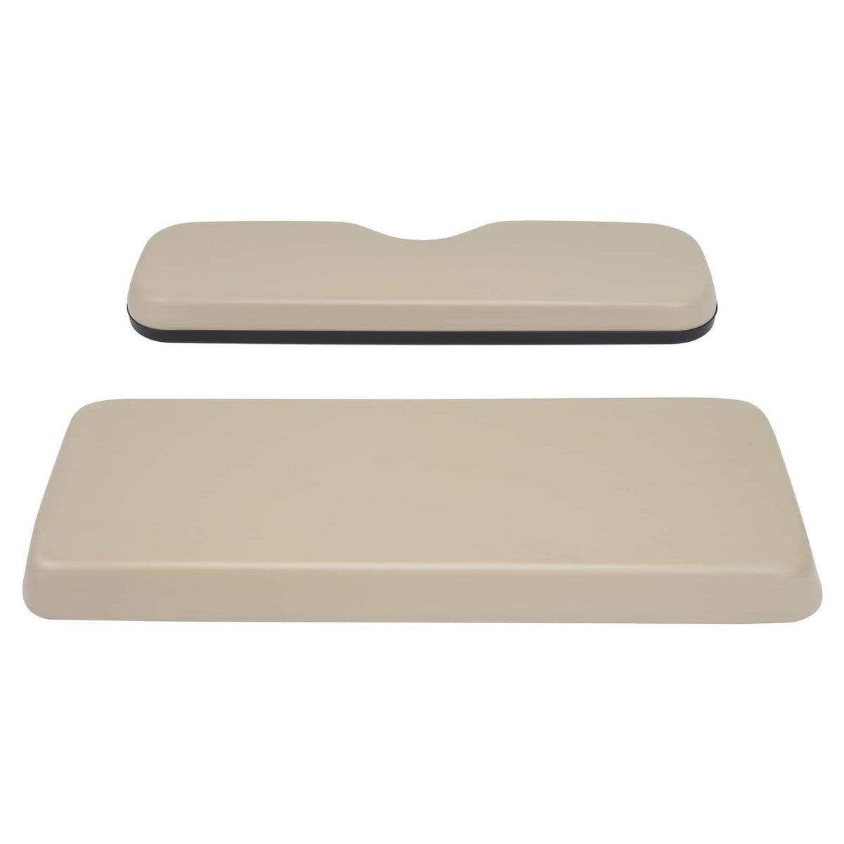 Solidspare Rear Tan Golf Cart Seat Bottom Back Cushion For EZGO TXT,RXV,ST,ST Sport,Valor