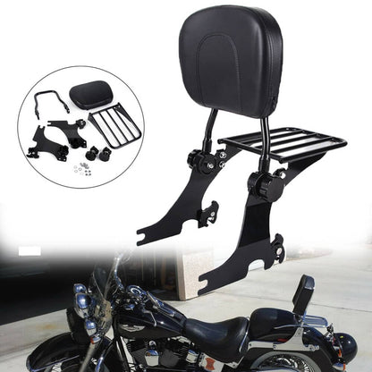 Solidspare Backrest Sissy Bar & Luggage Rack For 94-03 Harley Sportster XL 883 1200 Custom