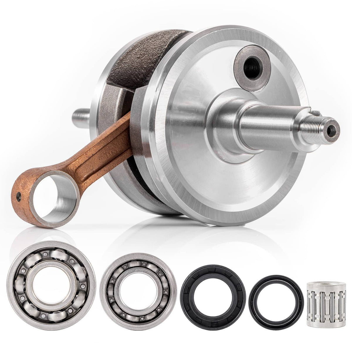 Solidspare Cylinder Piston Crank Motor Rebuild Gasket Kit for Yamaha Blaster 200 1988-06