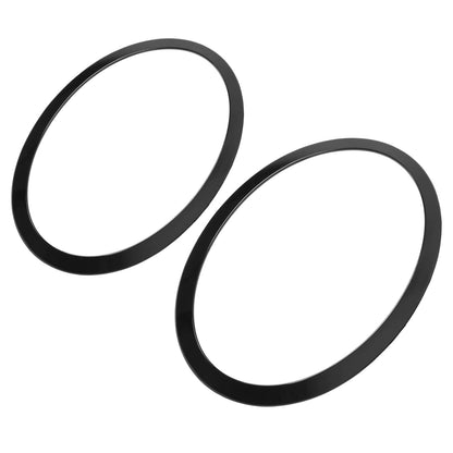 Solid Spare Pair Black Headlight Ring Bezel Cover Trim For Mini Cooper F55 F56 F57 2014-2021