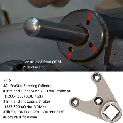 Solid Spare Outboard Trim/Tilt Pin Wrench MT0004-38mmx4mm for Seastar, Four Stroke Yamaha V6