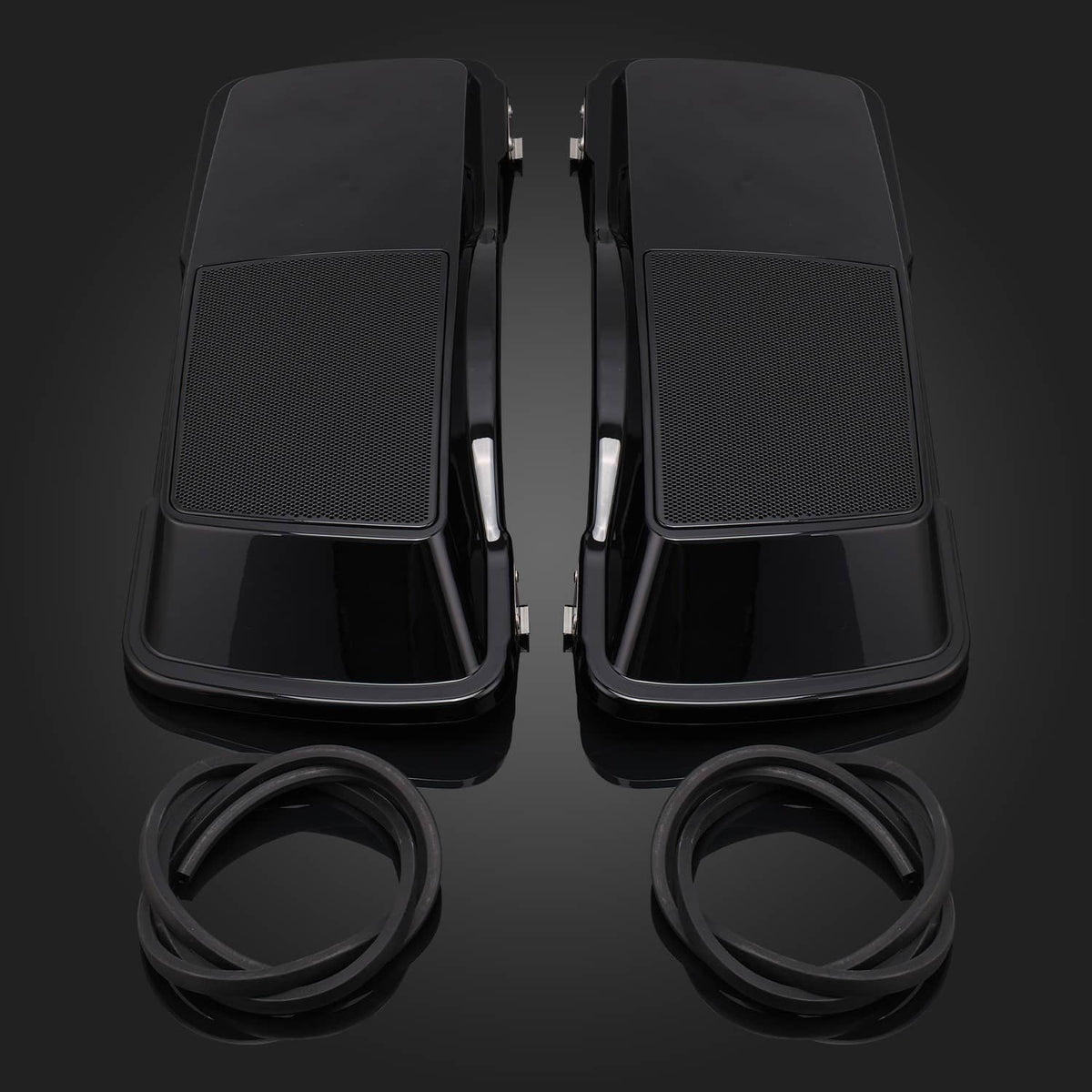 Solidspare Waterproof Saddlebag Lid Speaker Cover For Harley Touring Road Glide King 93-13