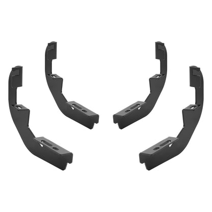 Solid Spare Side Step Bar Running Boards Silver+Black For 19-25 Silverado Sierra Regular Cab