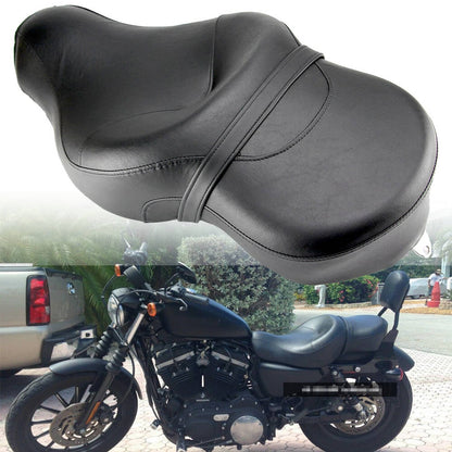Solidspare For Harley Sportster XL Iron 883 1200 Custom Driver Rider Passenger Seat Two-up