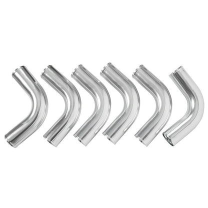 Solidspare Universal 3" Aluminum Intercooler Turbo Piping Kit Hose + Red Silicone + Clamp