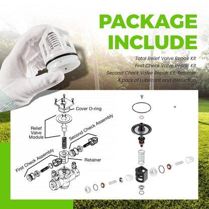 Solidspare 0887793 887793 RK 009M2-T Replace for Watts 009M2 1" Total Repair Kit for LF009
