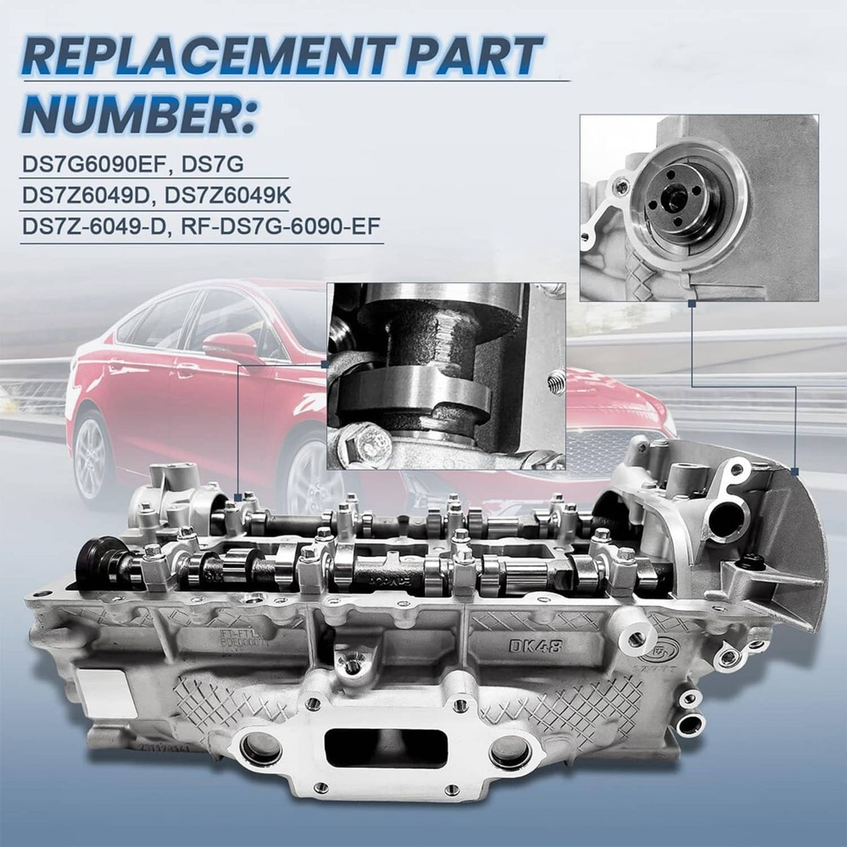 Solidspare New Cylinder Head Assembly For Ford Escape Fusion DOHC 1.5L 4 Cyl Turbo EcoBoost