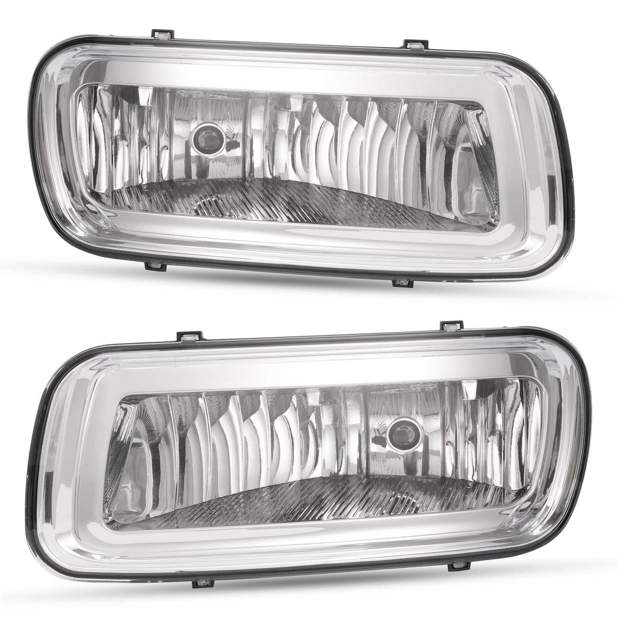 Solid Spare Fog Lights Assembly Clear Lens w/ Bulbs For 04-06 Ford F-150 06 Lincoln Mark LT
