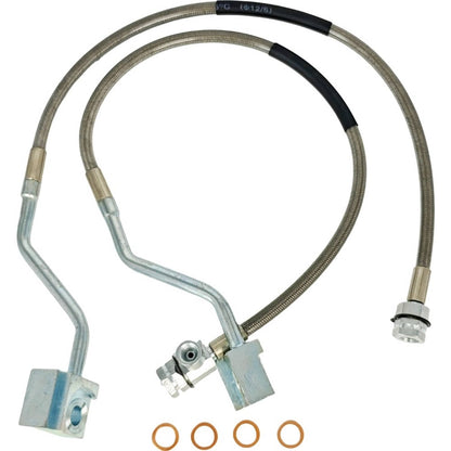 Solid Spare 2X Front Extended Brake Line 89310S Fit Ford Truck F150 4WD 1980-1996 Engine