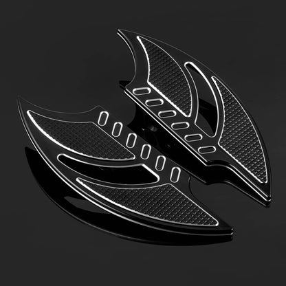 Solidspare Motorcycle Male Mount Foot Pegs Footboards CNC Cut For Harley Softail FL 1986-24