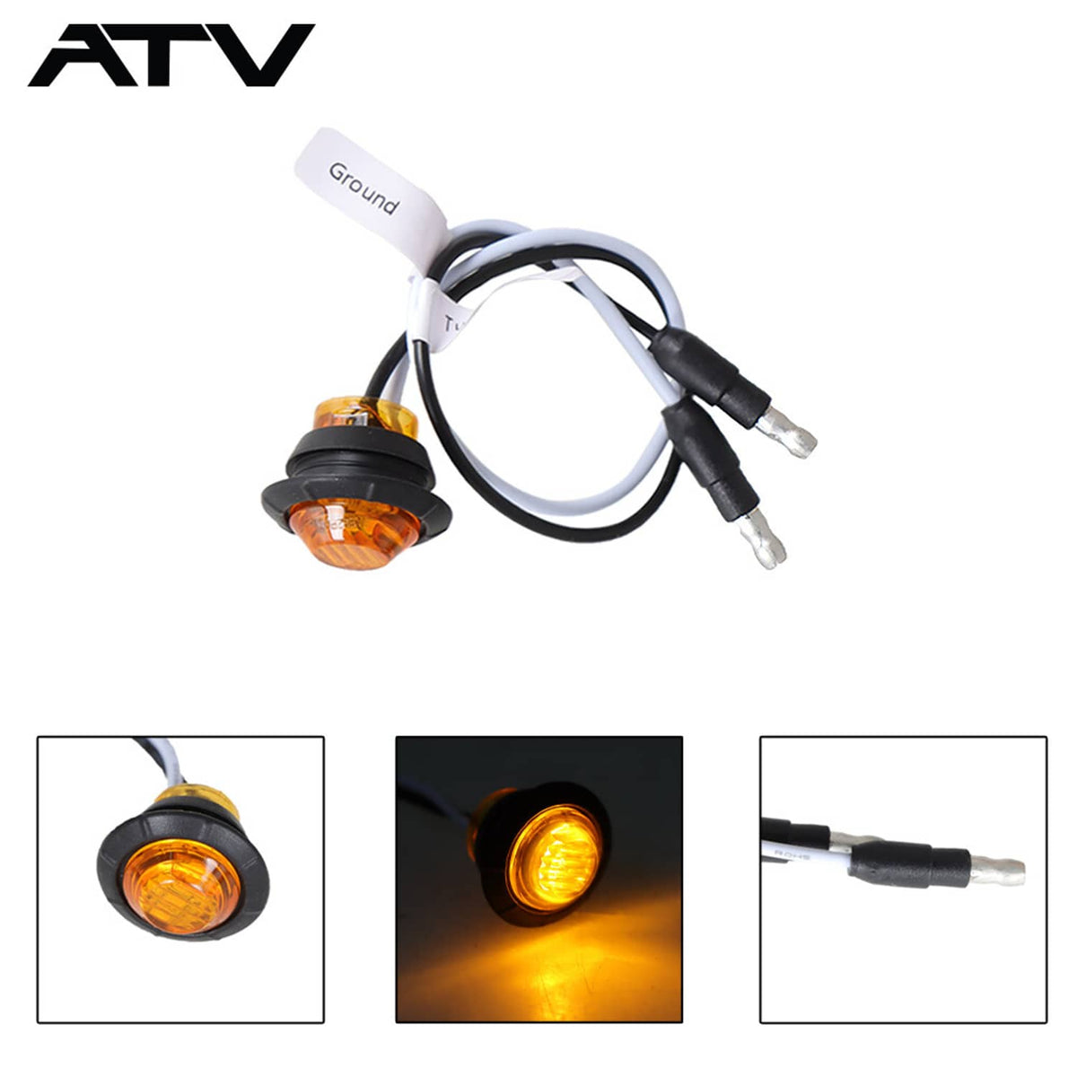 Solidspare Generic Street LED Rocker Switch Turn Signal Kit For SXS Kawasaki Mule Teryx 4