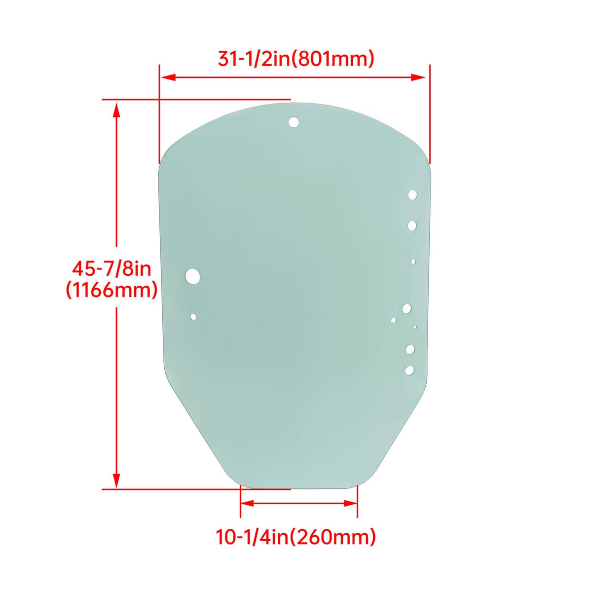 Solidspare Clear Door Glass #T312628 For John Deere Skid Steer / Track Loader D / E Series