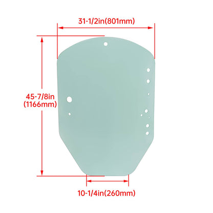 Solidspare Clear Door Glass #T312628 For John Deere Skid Steer / Track Loader D / E Series