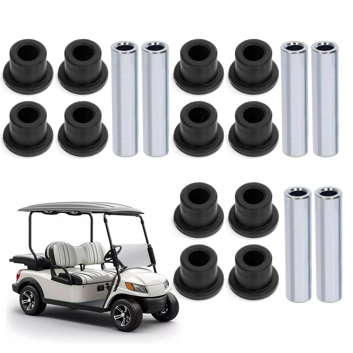 Solidspare For Club Car Precedent Onward Golf Cart Leaf Spring Bushing Set- Full Kit