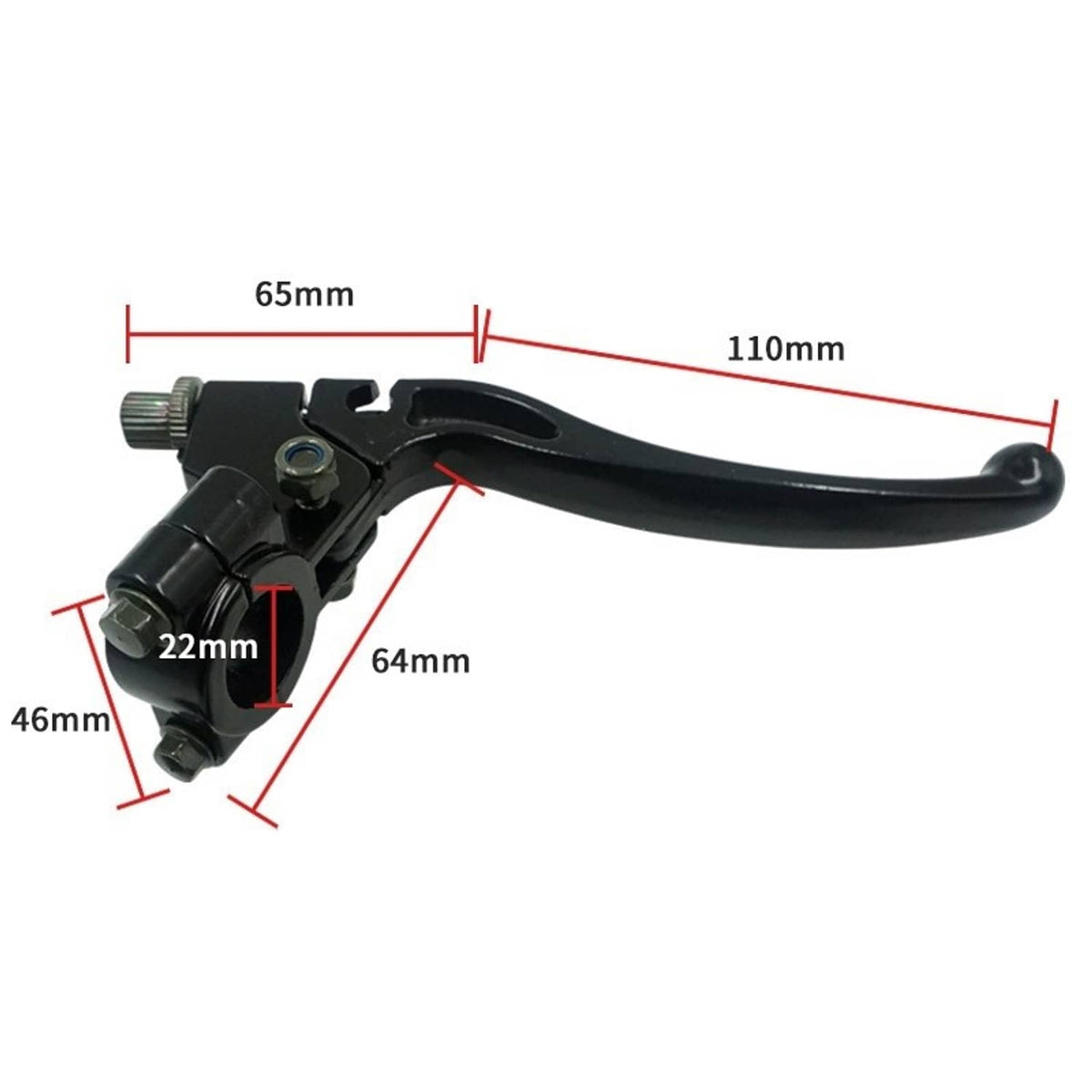 Solidspare 7/8" 22mm Left Right Handle Bar Brake Clutch Lever Perch for Honda CR100 CR250