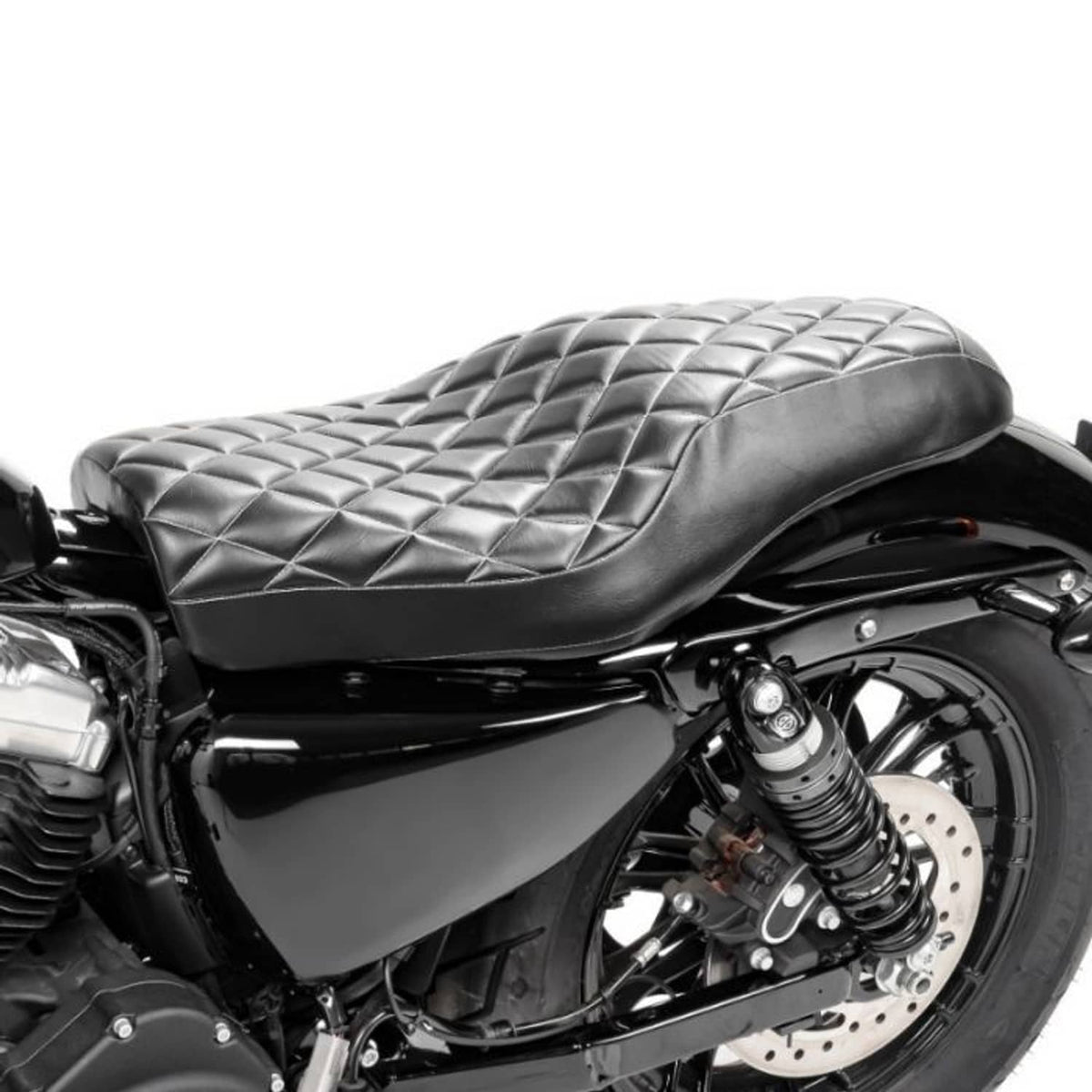 Solidspare Two-up Rider Driver Passenger Seat For Harley Sportster 883 XL883C XL1200 Custom