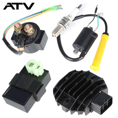 Solidspare New Spark CDI Ignition Coil Starter Relay Rectifier For Honda Sportrax TRX400EX