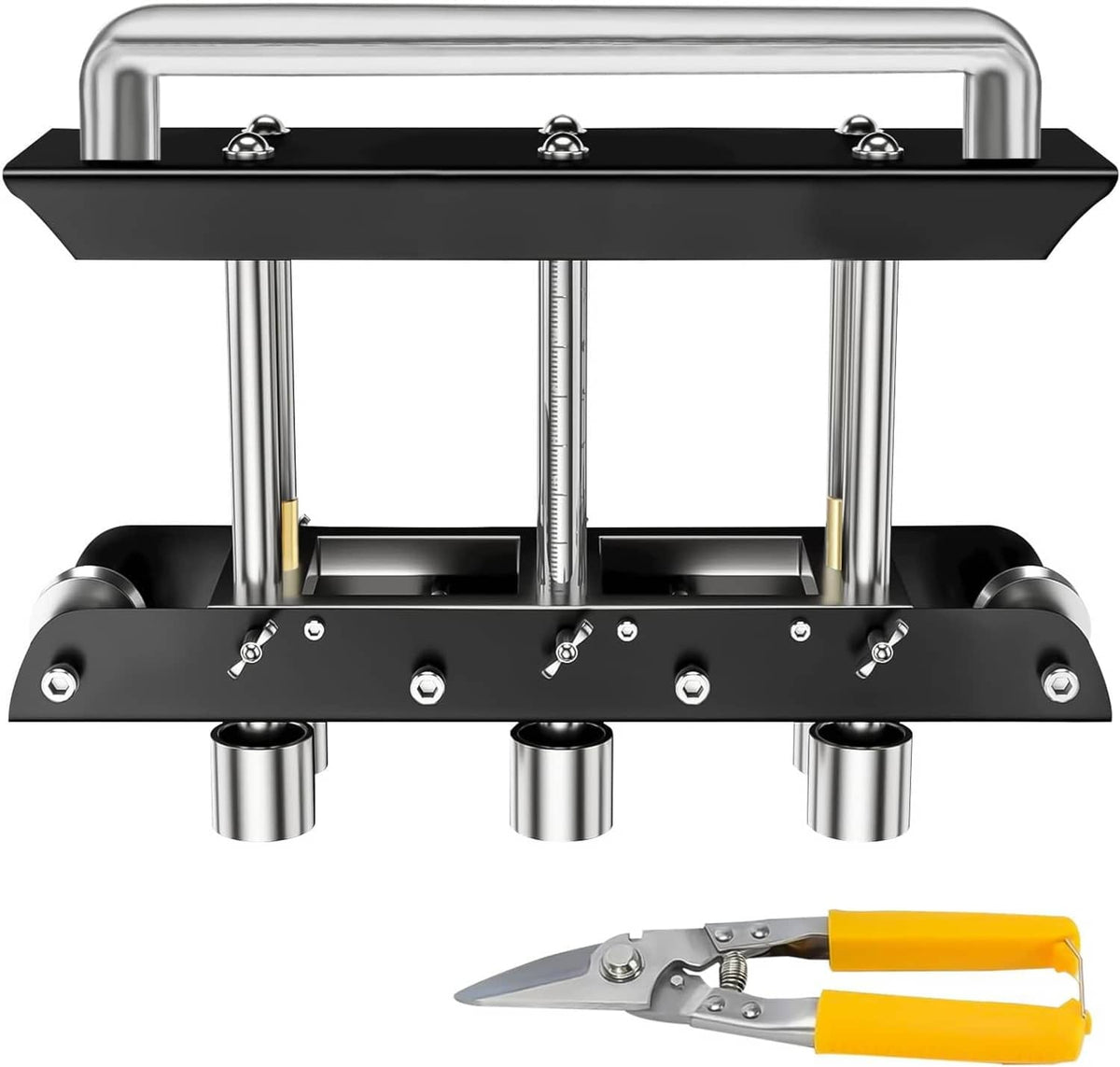 Solidspare ER3 Three-Station Edge Roller Sheet Metal Edge Roller Bender,0-90° Bending Angle