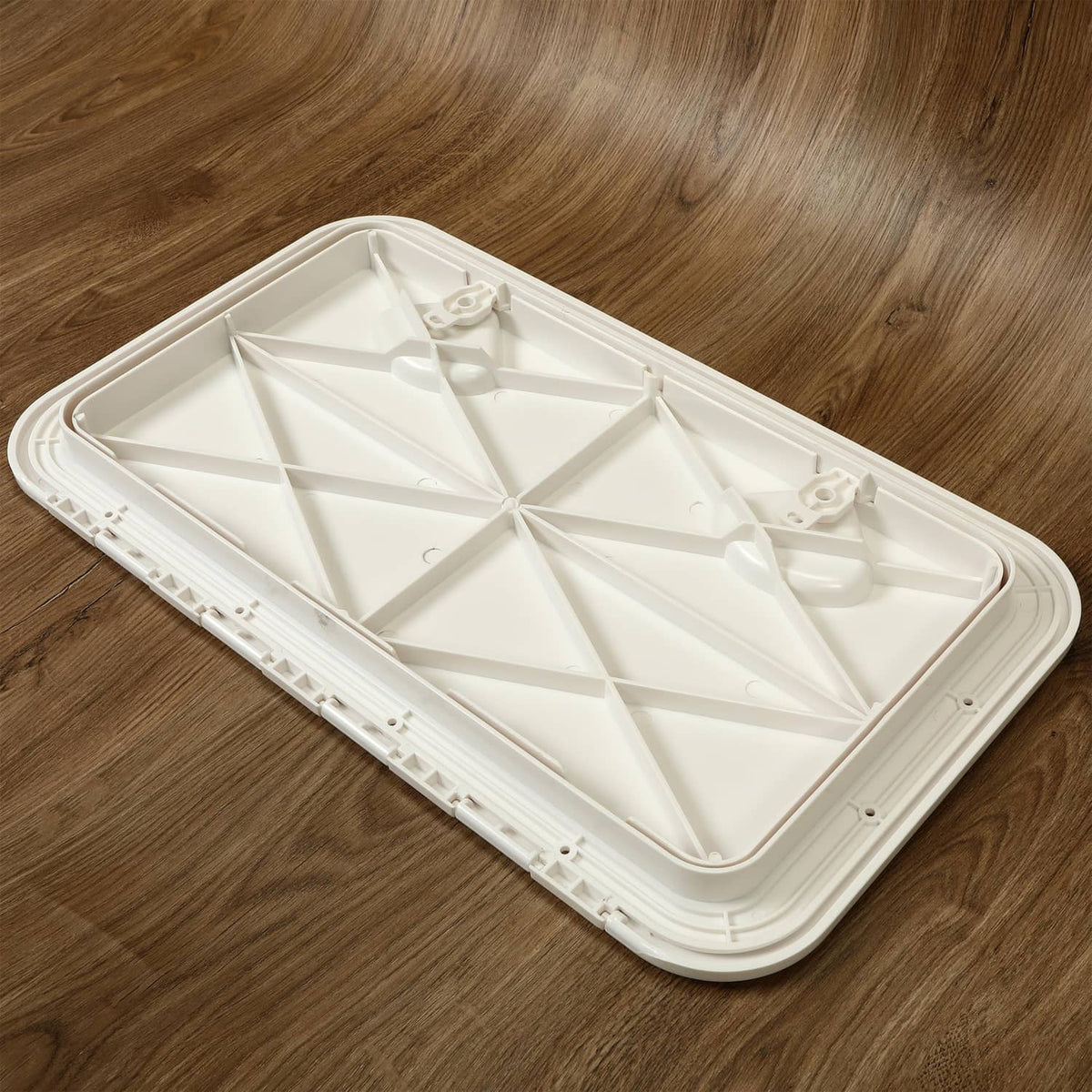Solidspare 2X MARINE BOAT Deck Access HATCH & LID 24" X 14" RV Storage ( White, ABS )