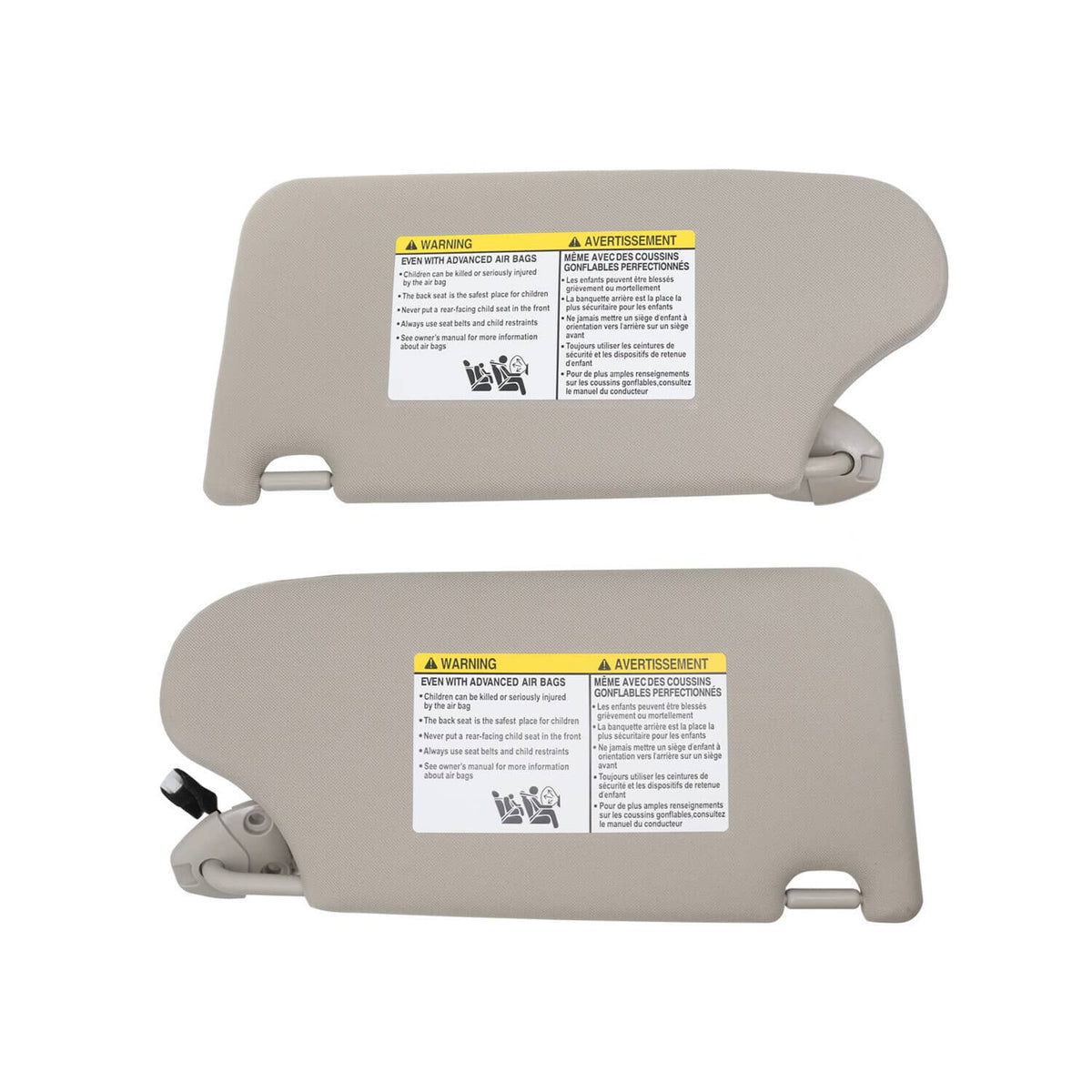 Solidspare Right & Left Sun Visors w/ Lighted Fit For Nissan Altima 2.5L 3.5L 2013-2018